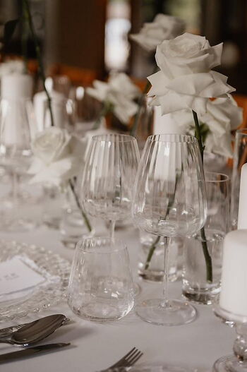 Hochzeitskonzept Minimalistisch Kristall vom Eventplaner für Wiesbaden und Umgebung