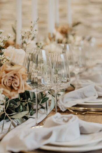 Mediterrane Tischdekoration Hochzeit Toskana